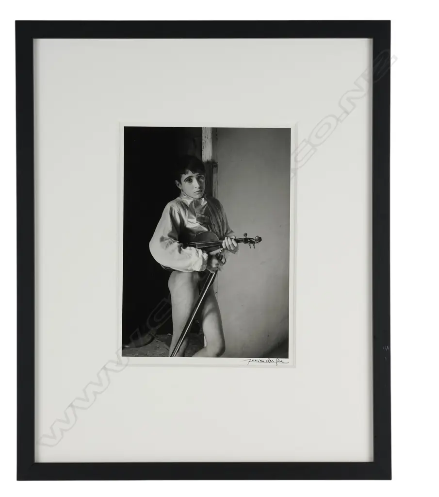 Lucien Clergue (1934-2014) 'Violinist Arles 1954', Image 1++